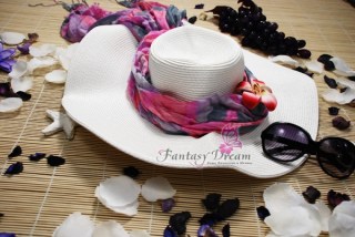 Пляжная шляпа Fantasy Dream белая
